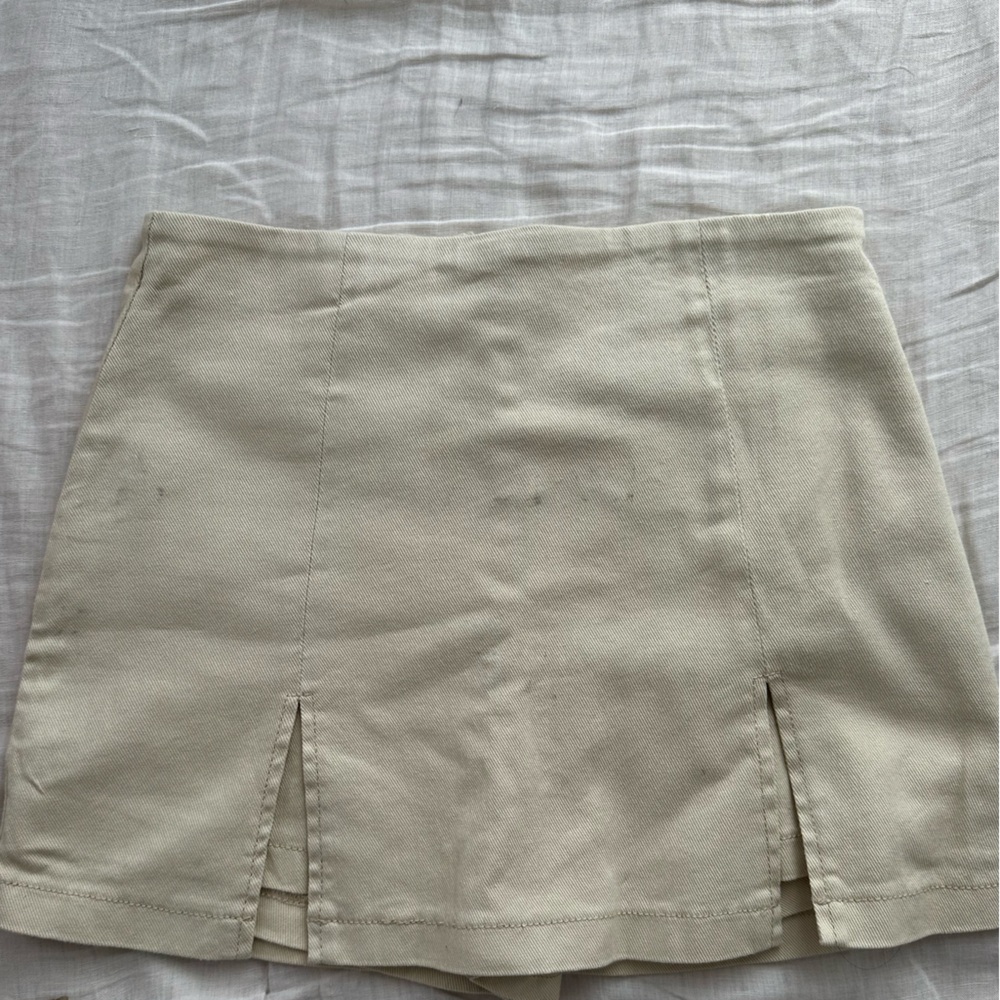 Khaki Mini Skirt